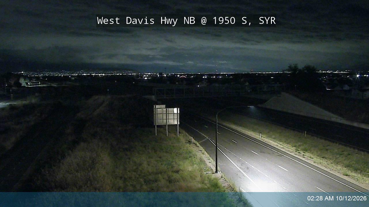 West Davis Hwy / SR-177 NB @ 1950 S / MP 13.52, SYR