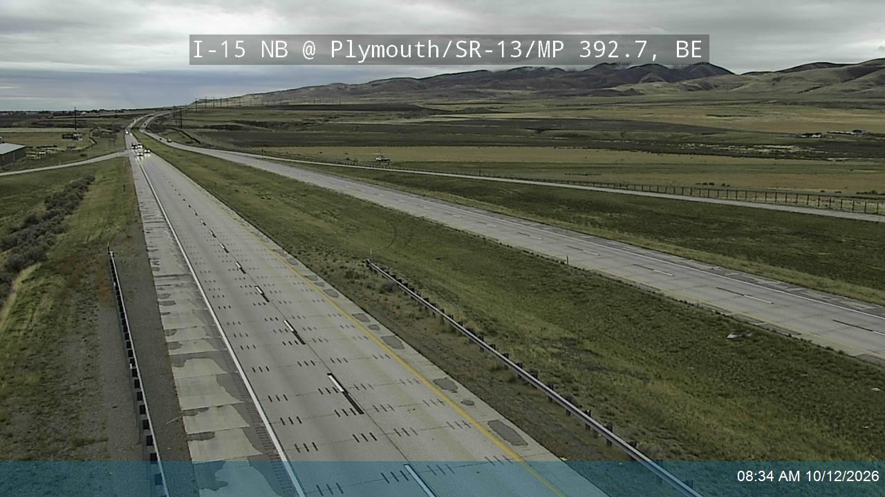 I-15 NB @ Plymouth / SR-13 / MP 392.7, BE