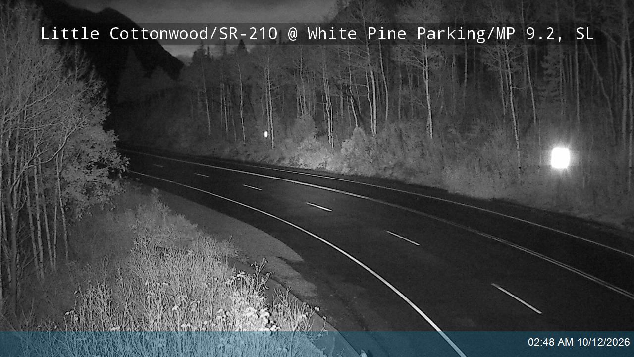 Little Cottonwood Rd / SR-210 EB @ White Pine Parking / MP 9.2, SL