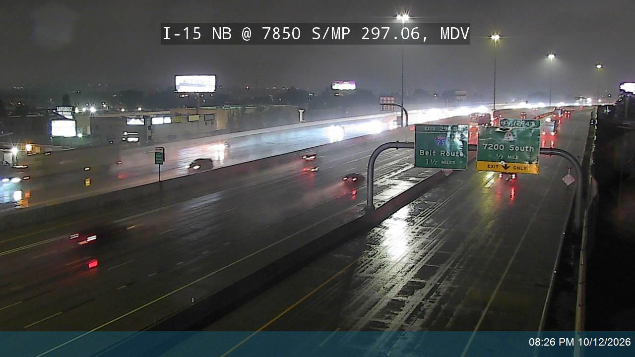 I-15 NB @ 7850 S / MP 297.06, MDV