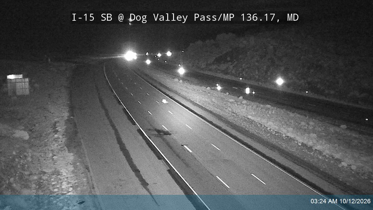 I-15 SB @ Dog Valley Pass/MP 136.17, MD