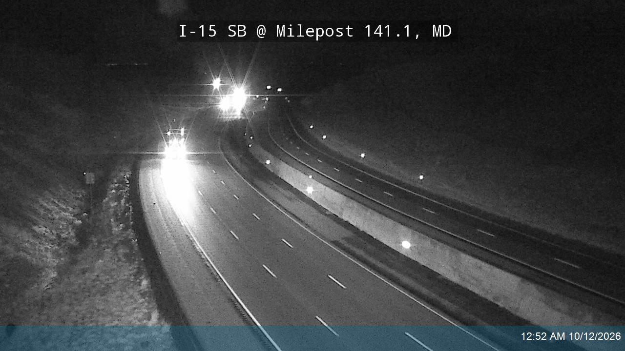 I-15 SB @ Milepost 141.1, MD