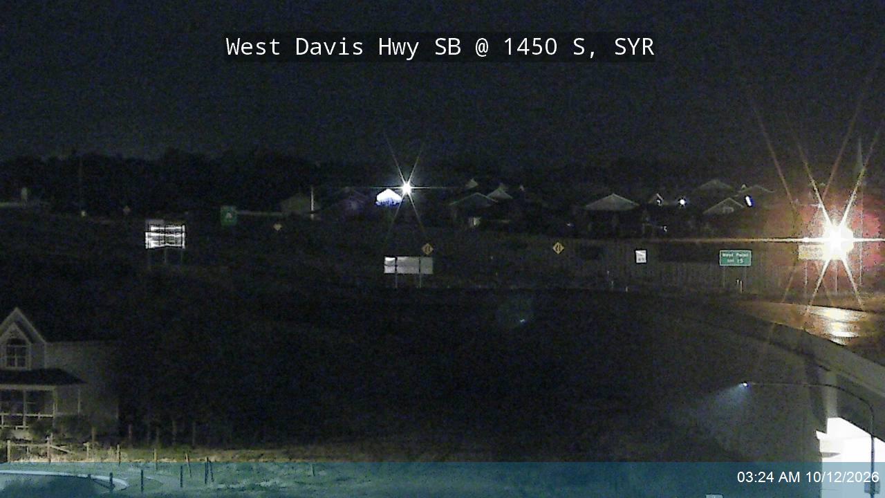 West Davis Hwy / SR-177 SB @ 1450 S / MP 14.07, SYR