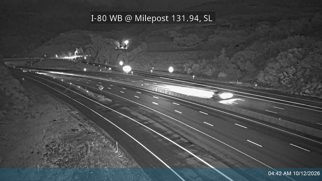 I-80 / Parleys Canyon WB @ Milepost 131.94, SL