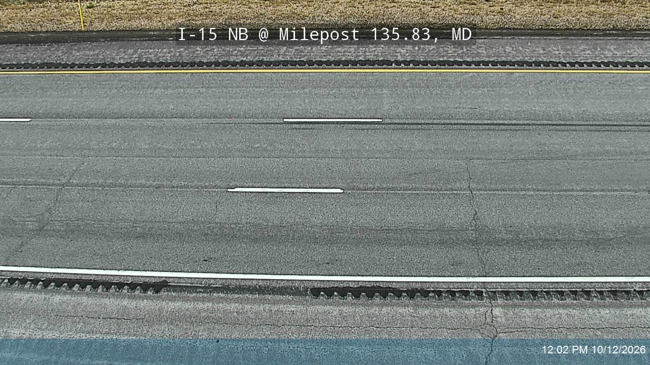 I-15 NB @ Milepost 135.83, MD