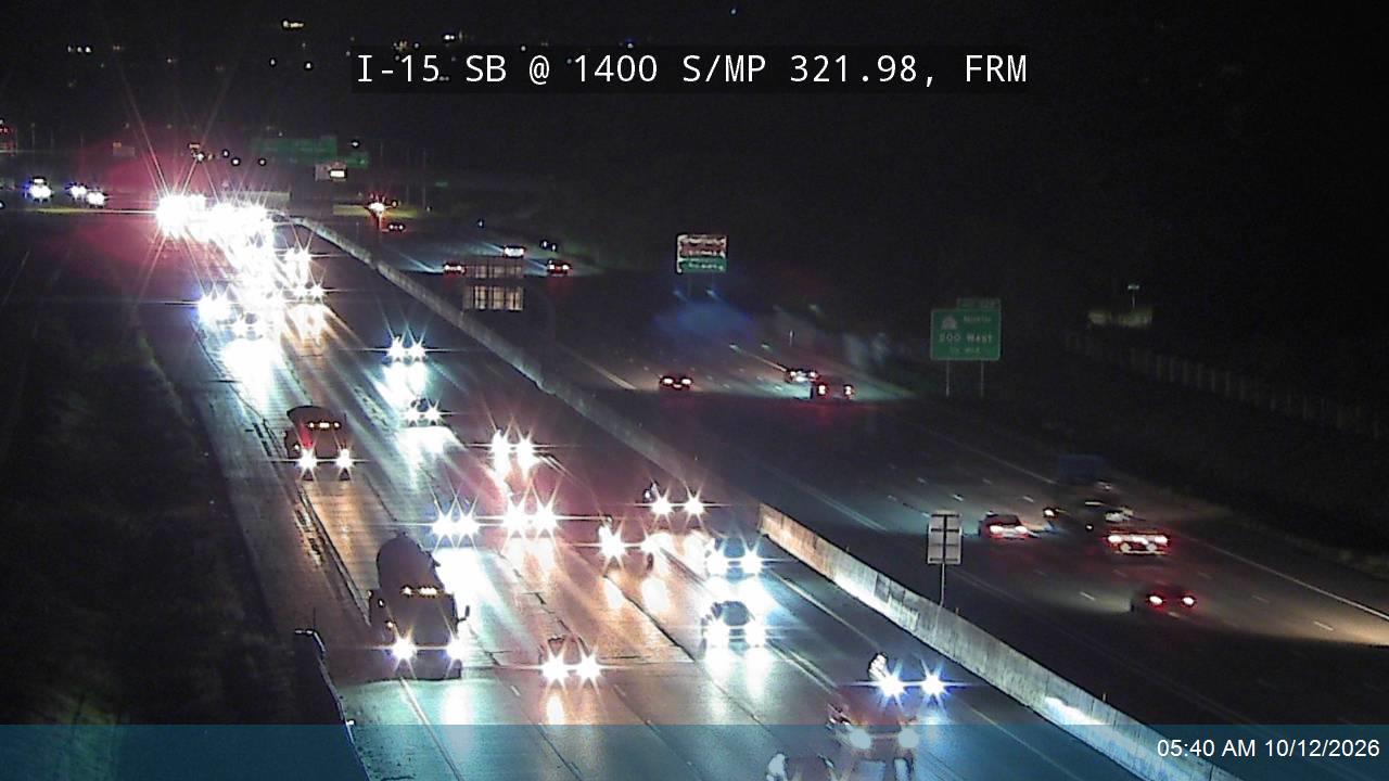 I-15 SB @ 1400 S / MP 321.98, FRM