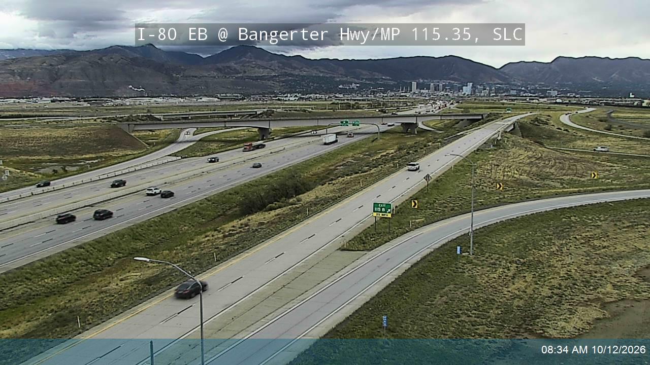 I-80 EB @ Bangerter Hwy / 4000 W / SR-154 / MP 115.35, SLC