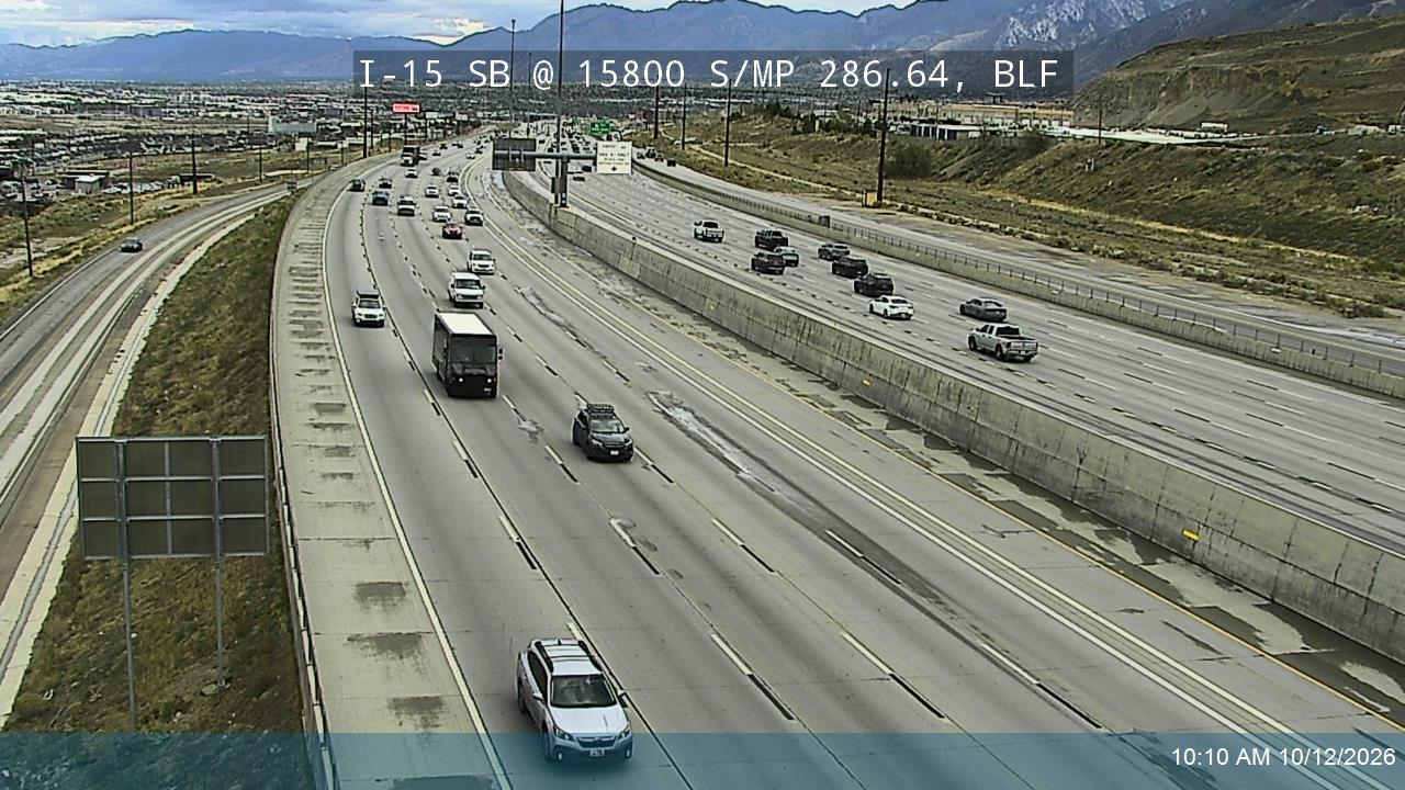 I-15 SB @ 15800 S / MP 286.64, BLF