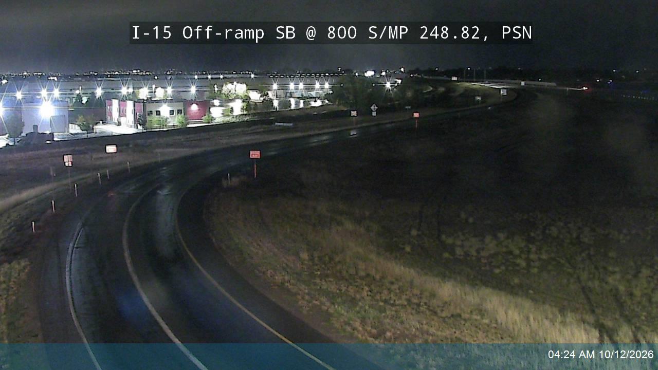 I-15 Off-ramp SB @ 800 S / SR-178 / MP 248.82, PSN