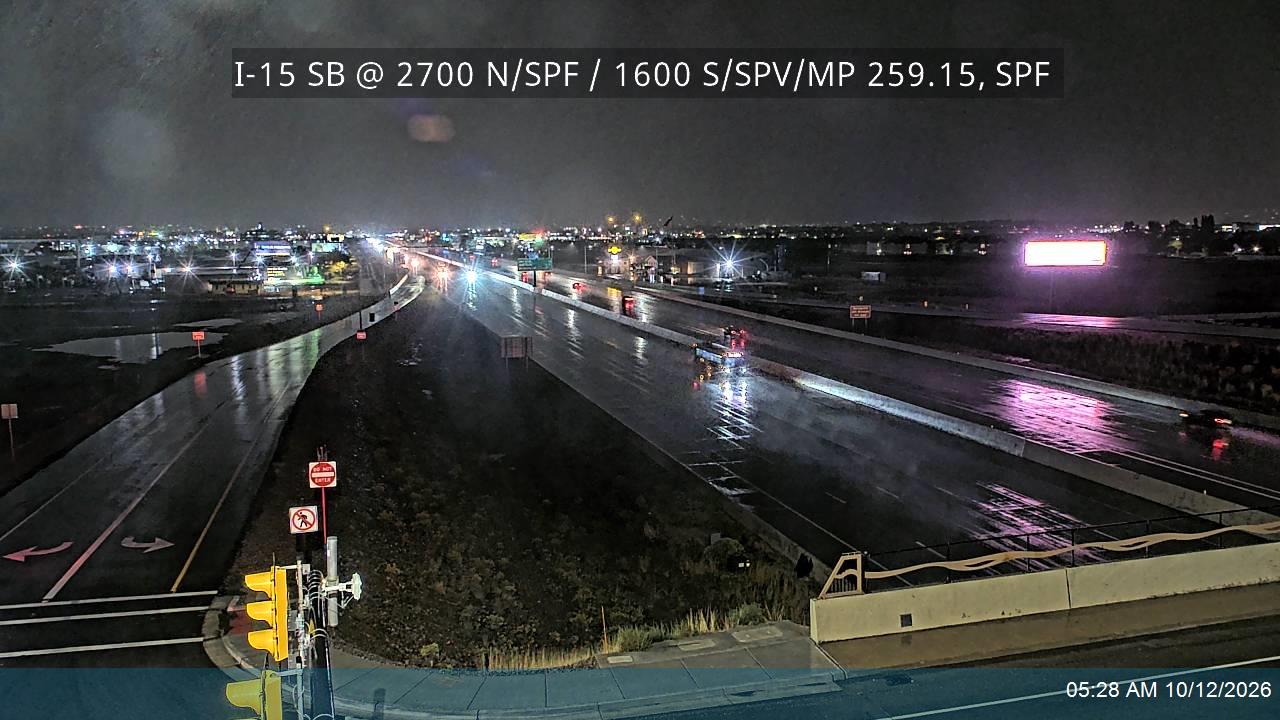 I-15 SB Ramps @ 2700 N, SPF / 1600 S, SPV