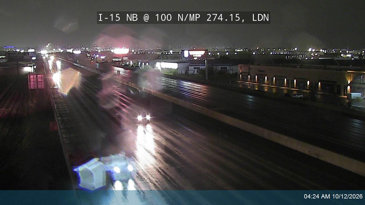 I-15 NB @ 100 N / MP 274.15, LDN