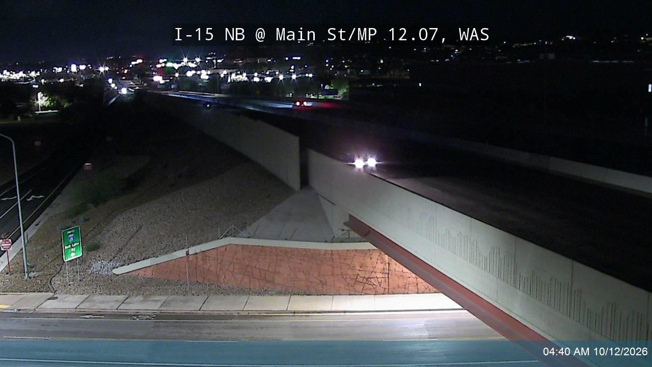 I-15 NB @ Main St /  MP 12.07, WAS