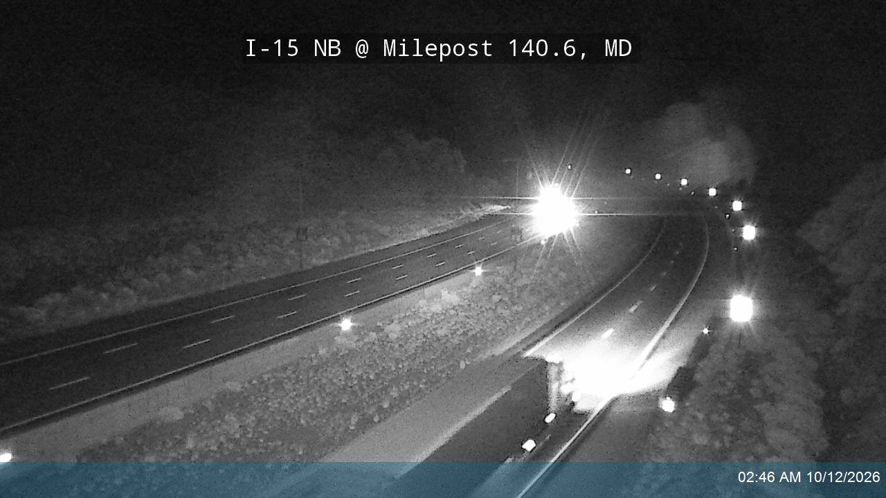 I-15 NB @ Milepost 140.6, MD
