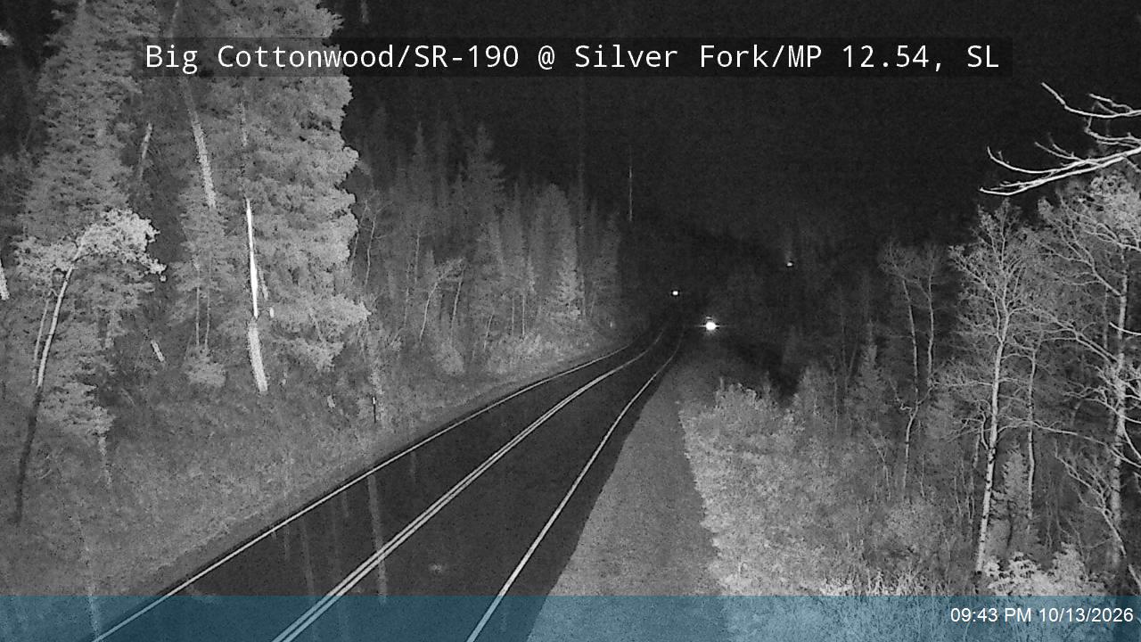Big Cottonwood Canyon Rd / SR-190 @ Silver Fork / MP 12.54, SL