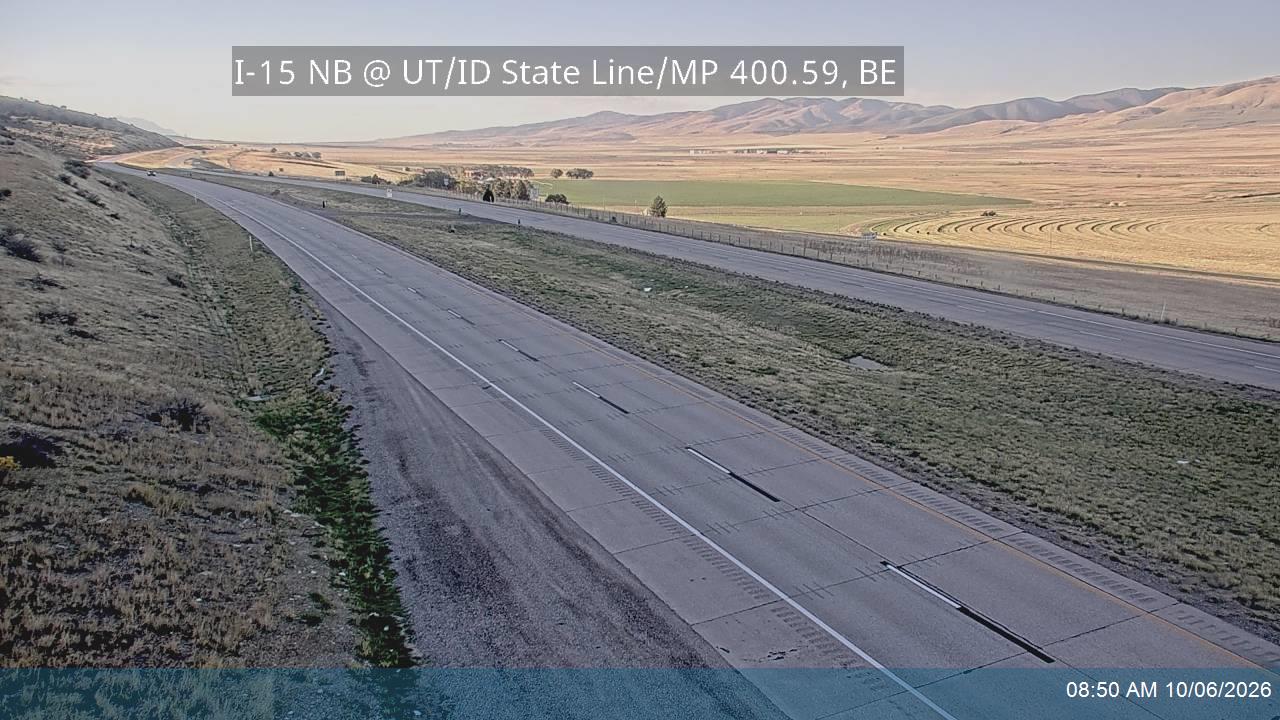 I-15 NB @ UT/ID State Line / MP 400.59, BE