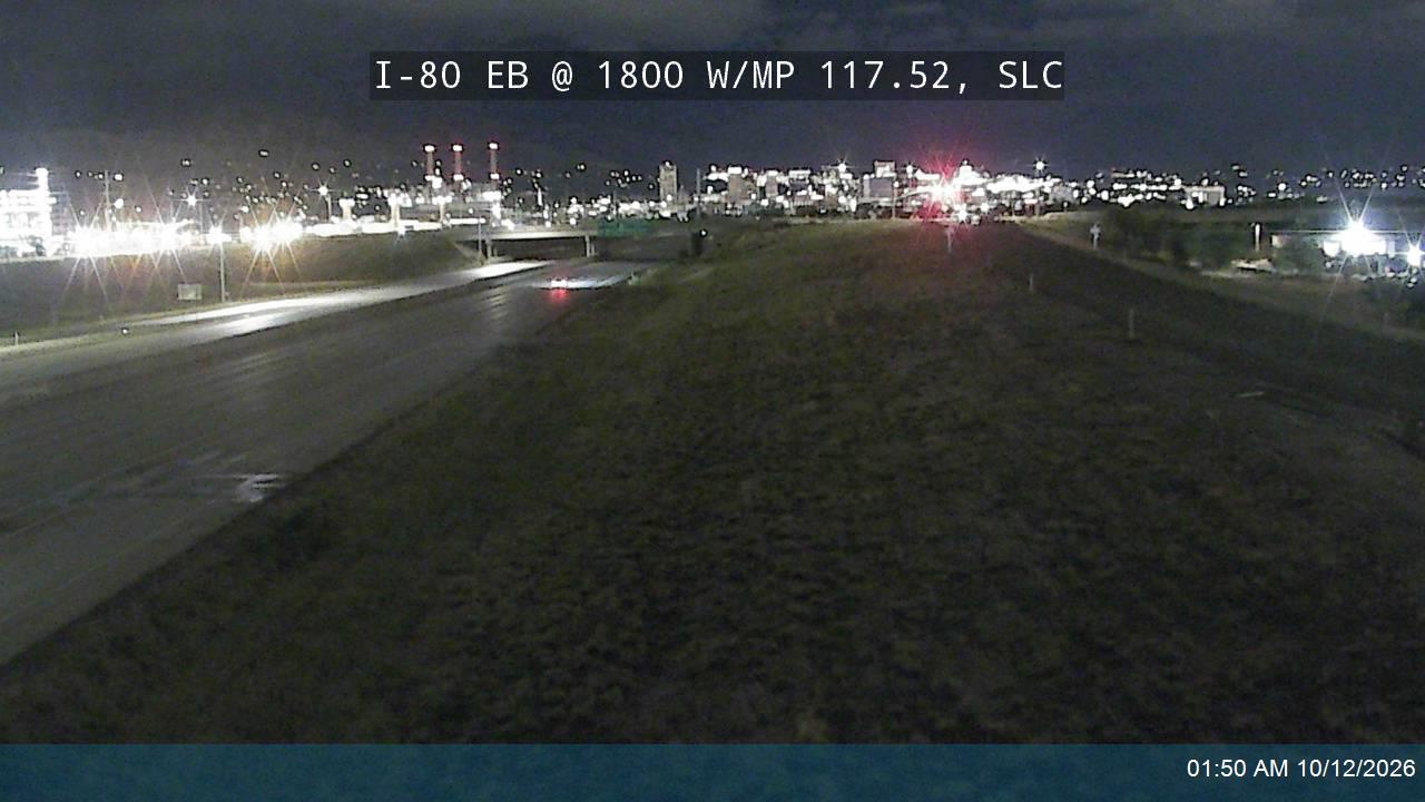 I-80 EB @ 1800 W / MP 117.52, SLC