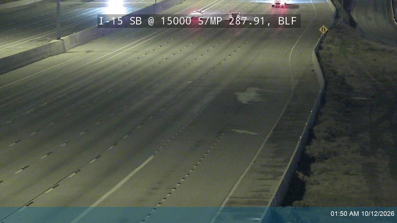 I-15 SB @ 15000 S / MP 287.91, BLF
