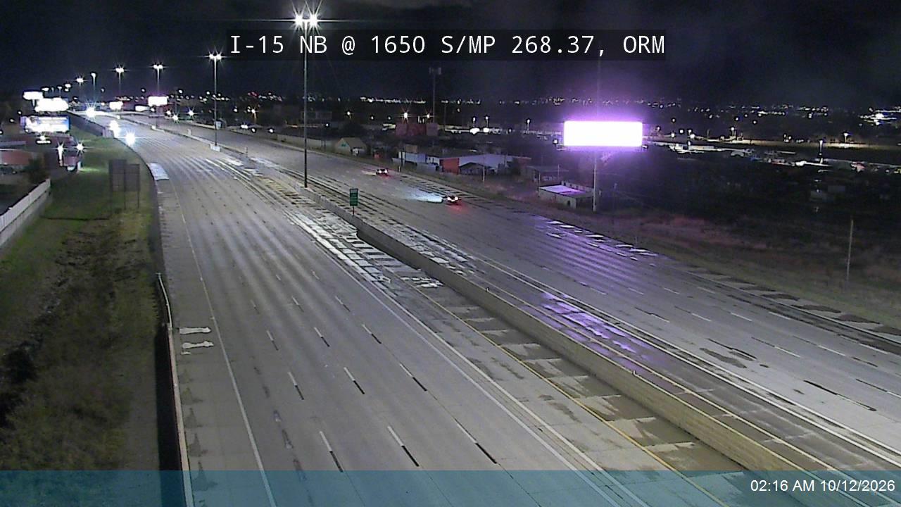 I-15 NB @ 1650 S / MP 268.37, ORM