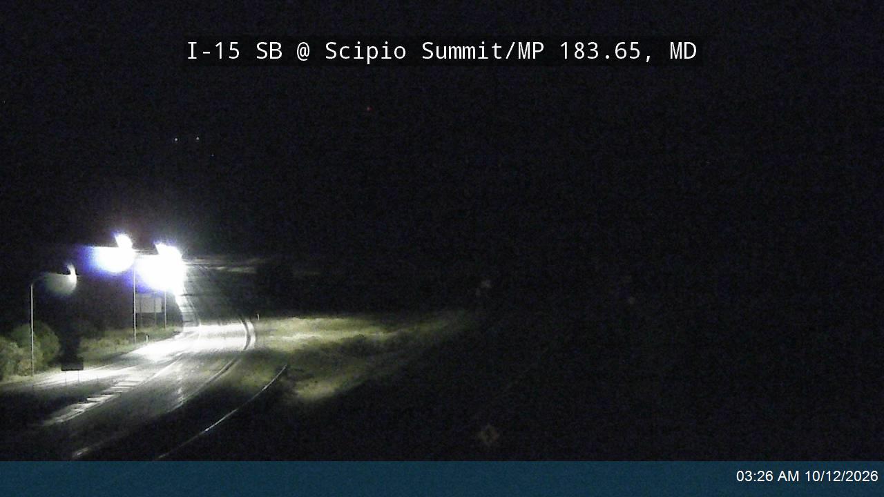 I-15 SB @ Scipio Summit / Exit 184 / MP 183.65, MD