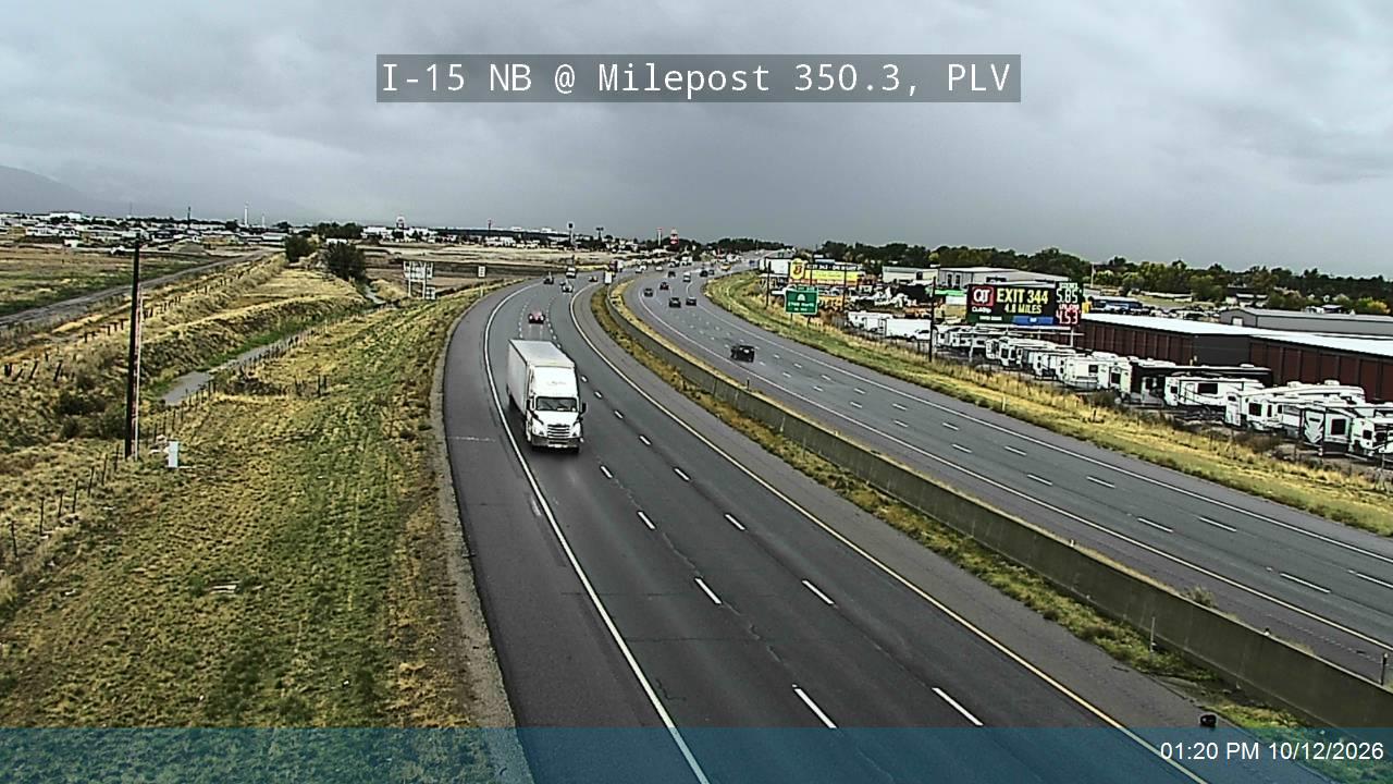 I-15 NB @ Milepost 350.3, PLV