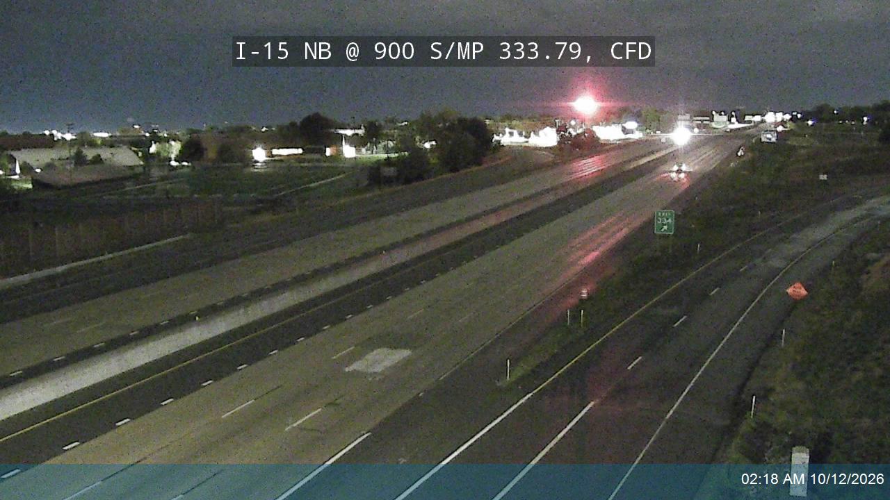 I-15 NB @ 900 S / MP 333.79, CFD