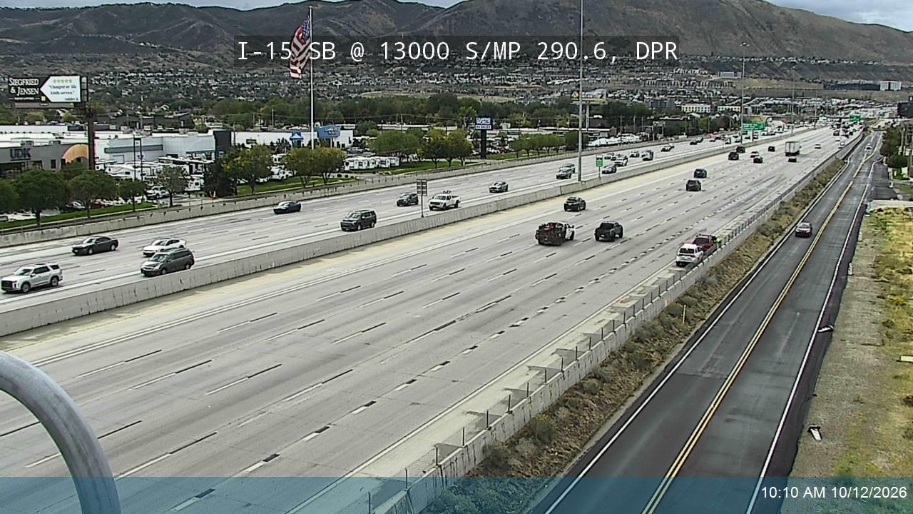 I-15 SB @ 13000 S / MP 290.6, DPR