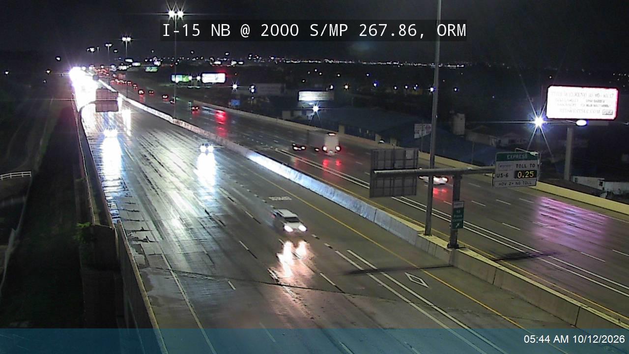 I-15 NB @ 2000 S / MP 267.86, ORM