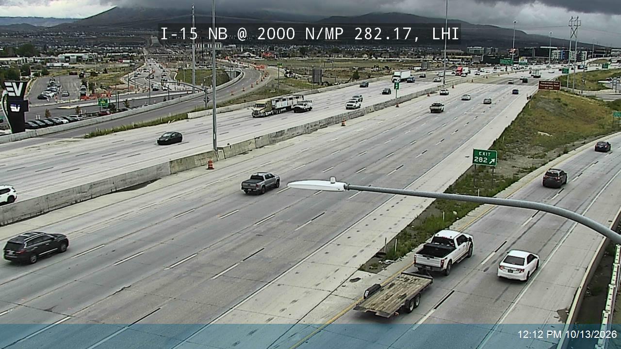 I-15 NB @ 2000 N / MP 282.17, LHI