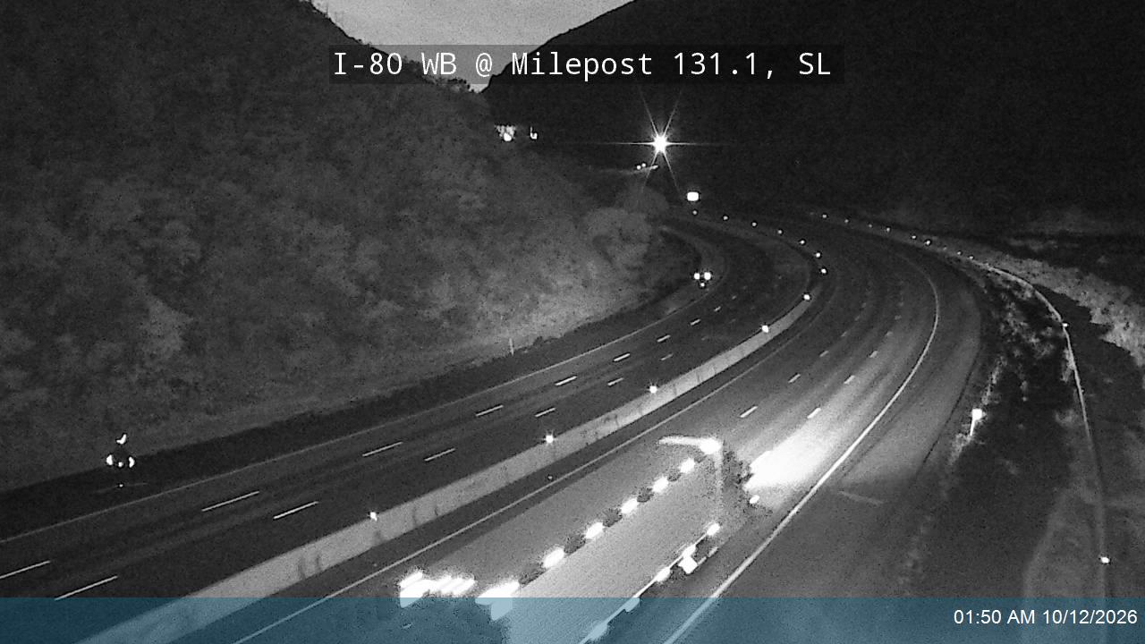 I-80 / Parleys Canyon WB @ Milepost 131.1, SL