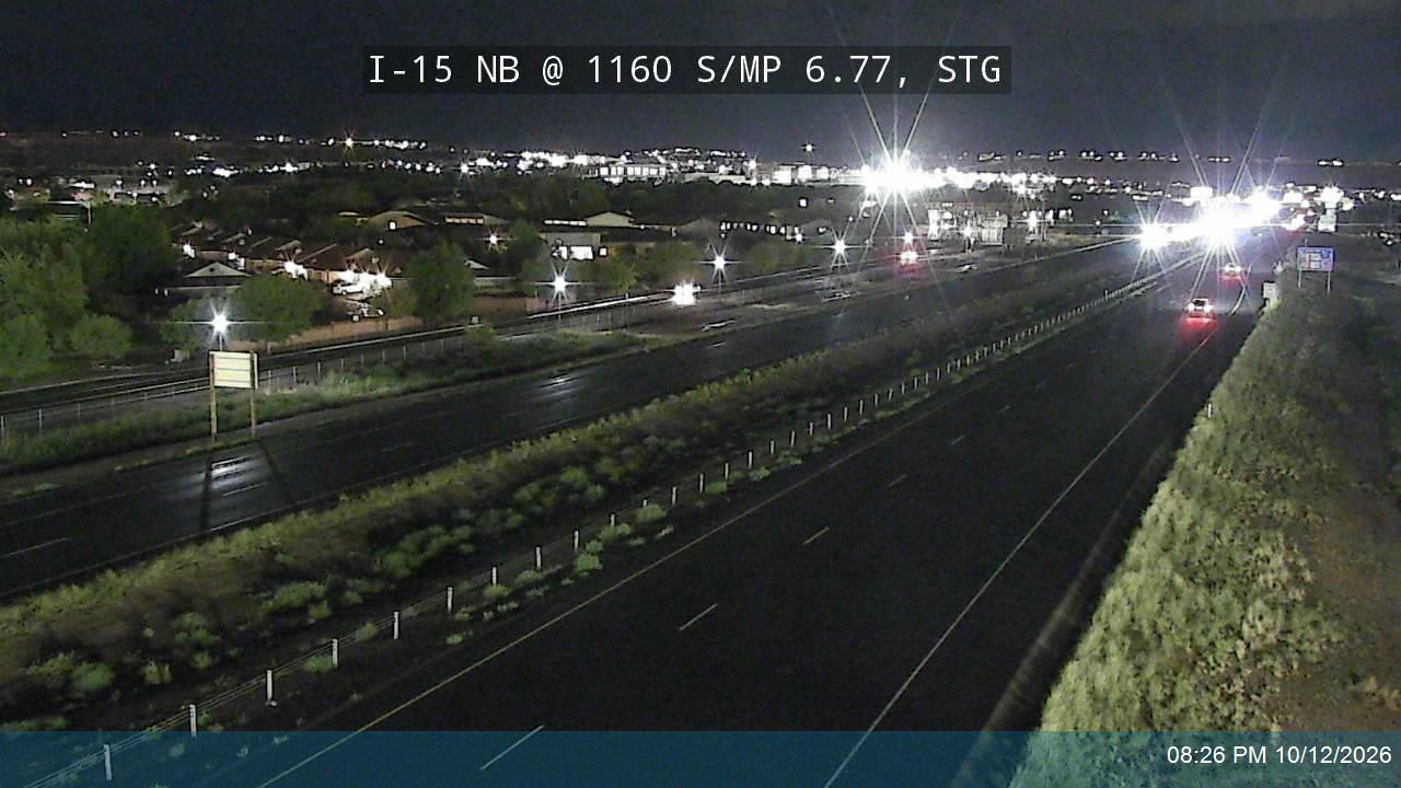 I-15 NB @ 1160 S / MP 6.77, STG