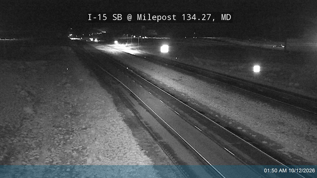 I-15 SB @ Milepost 134.27, MD