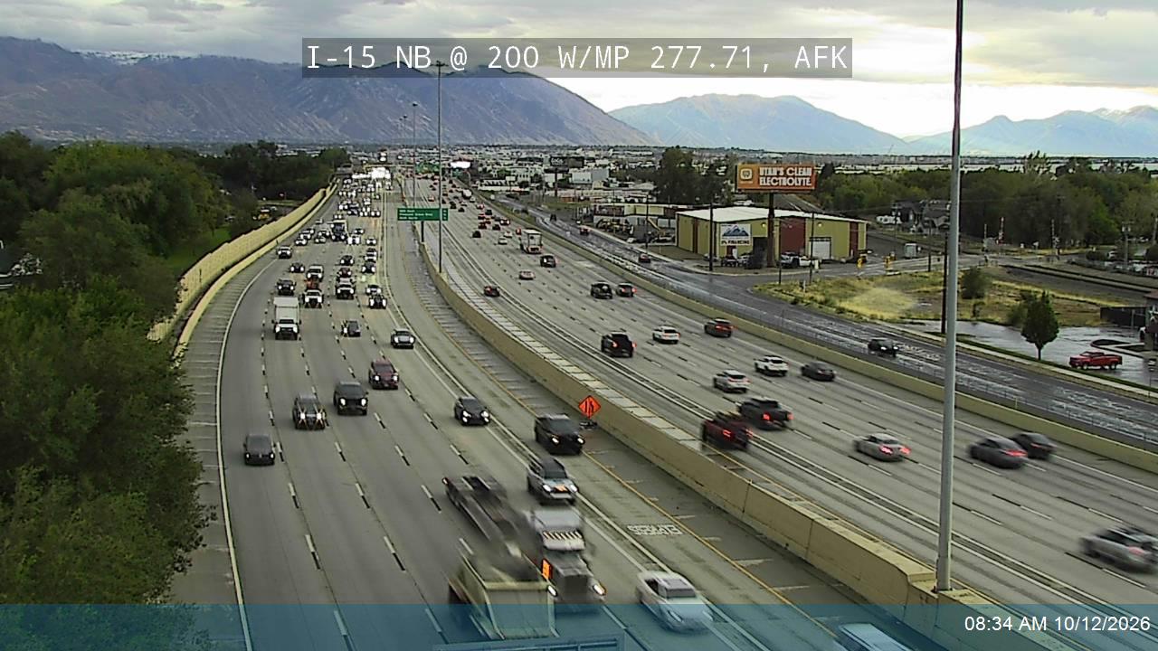 I-15 NB @ 200 W / MP 277.71, AFK
