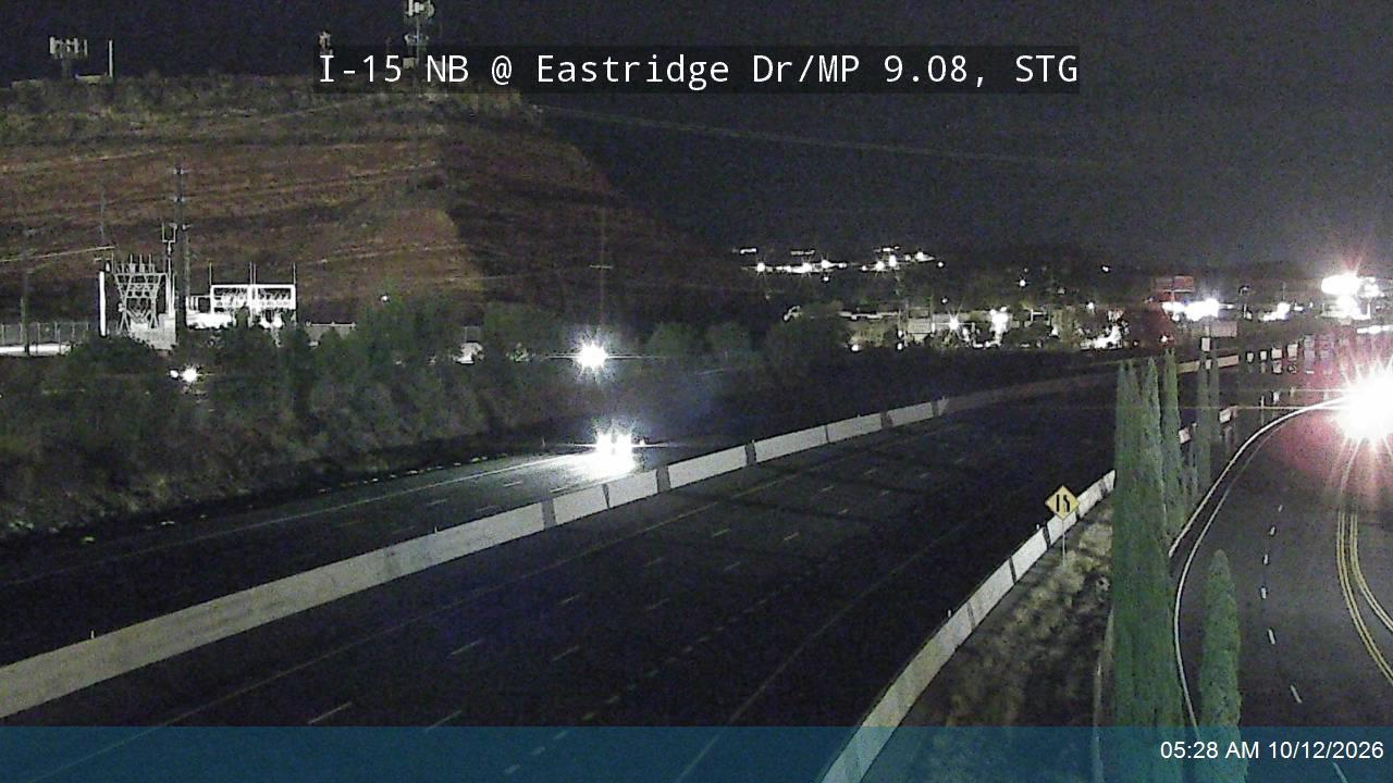I-15 NB @ Eastridge Dr / MP 9.08, STG