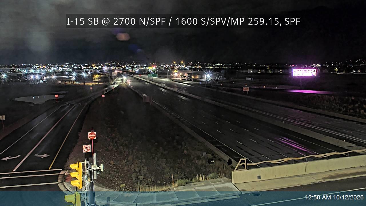 I-15 SB Ramps @ 2700 N, SPF / 1600 S, SPV