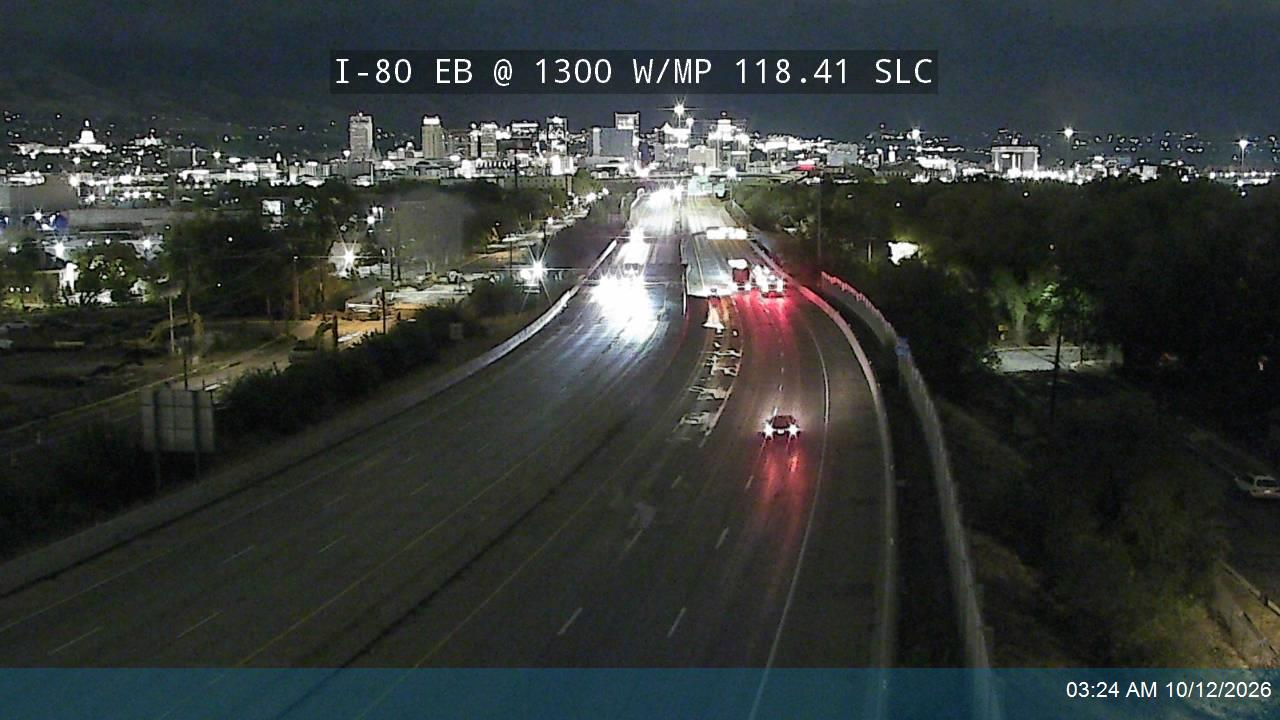 I-80 EB @ 1300 W / MP 118.41 SLC