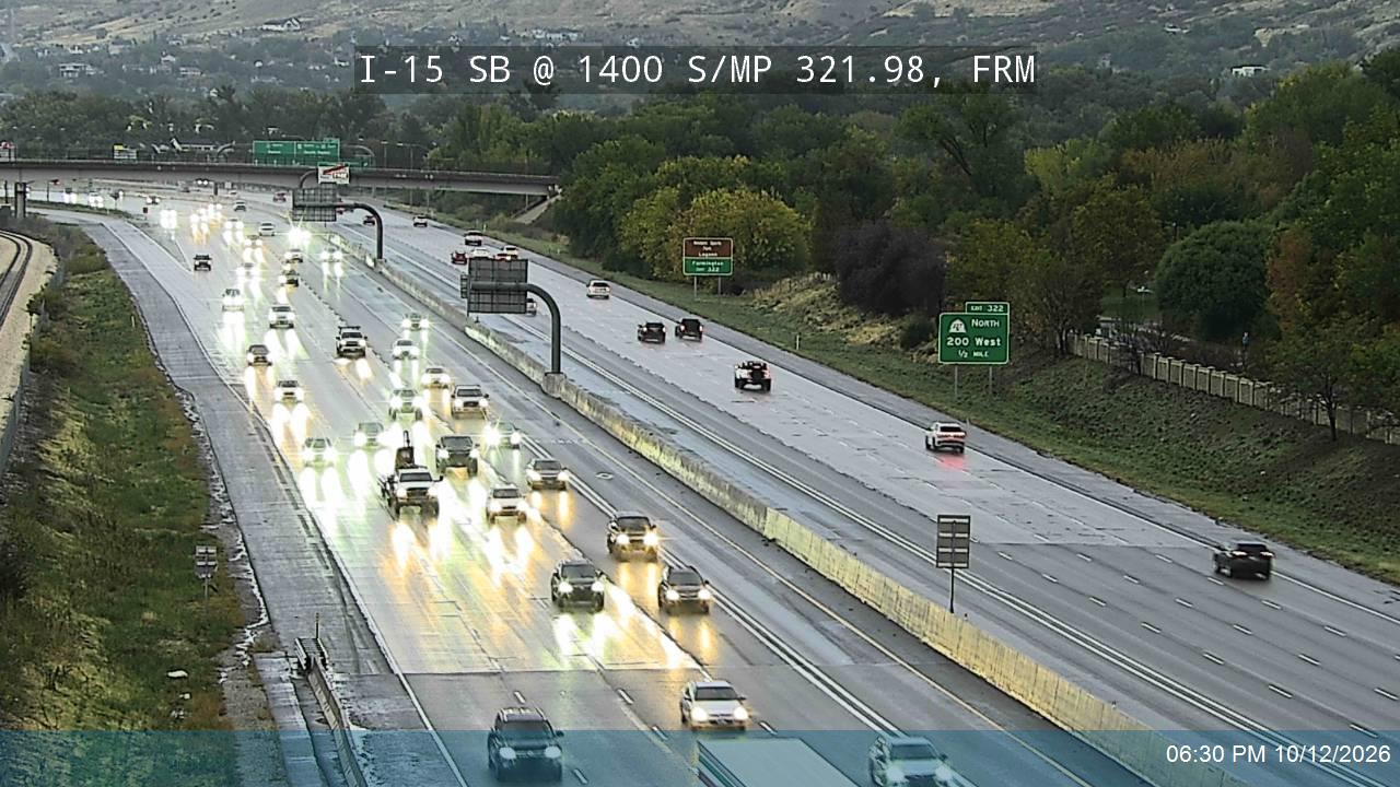 I-15 SB @ 1400 S / MP 321.98, FRM