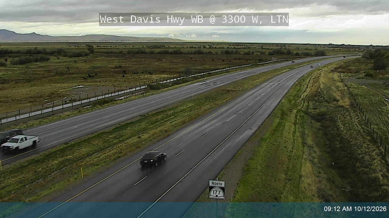 West Davis Hwy / SR-177 WB @ 3300 W / MP 10.15, LTN