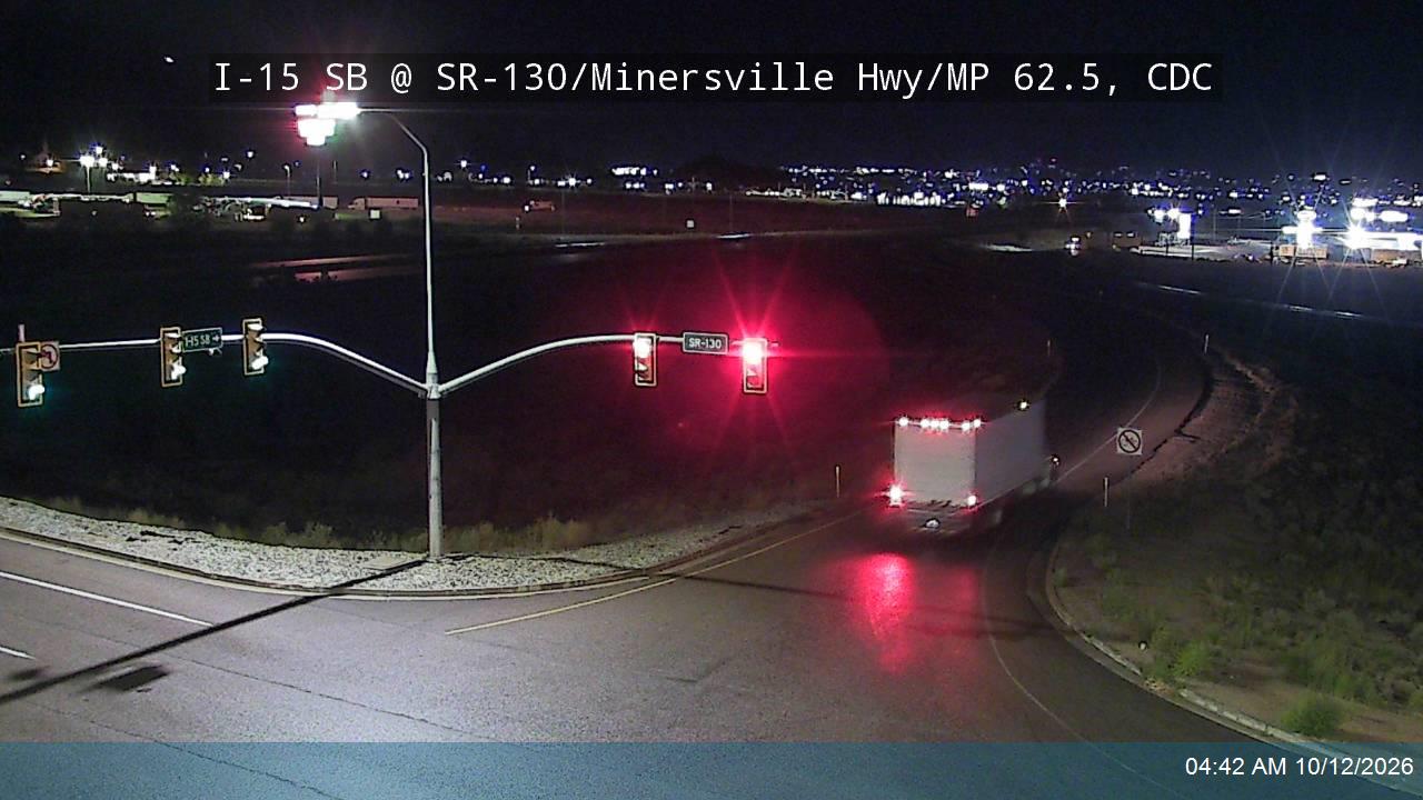 I-15 SB @ SR-130 / Minersville Hwy / MP 62.5, CDC