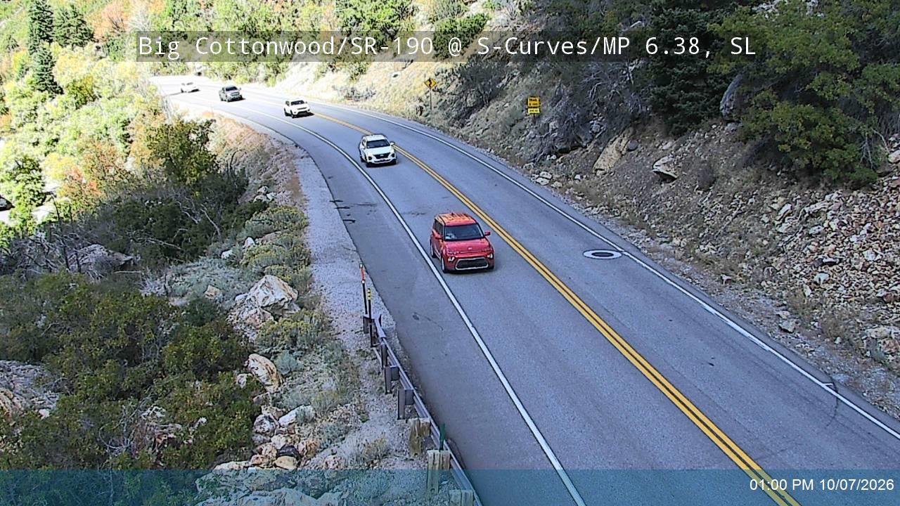 Big Cottonwood Canyon Rd / SR-190 @ S-Curves / MP 6.38, SL