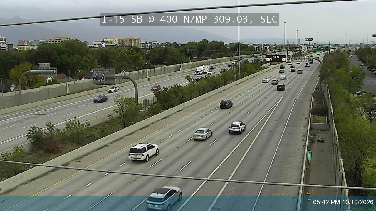 I-15 SB @ 400 N / MP 309.03, SLC