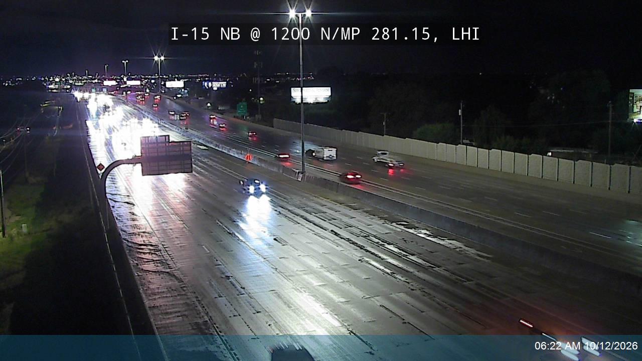 I-15 NB @ 1200 N / MP 281.15, LHI