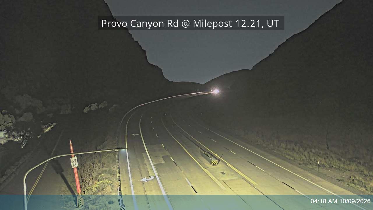 Provo Canyon Rd / US-189 @ Milepost 12.21, UT