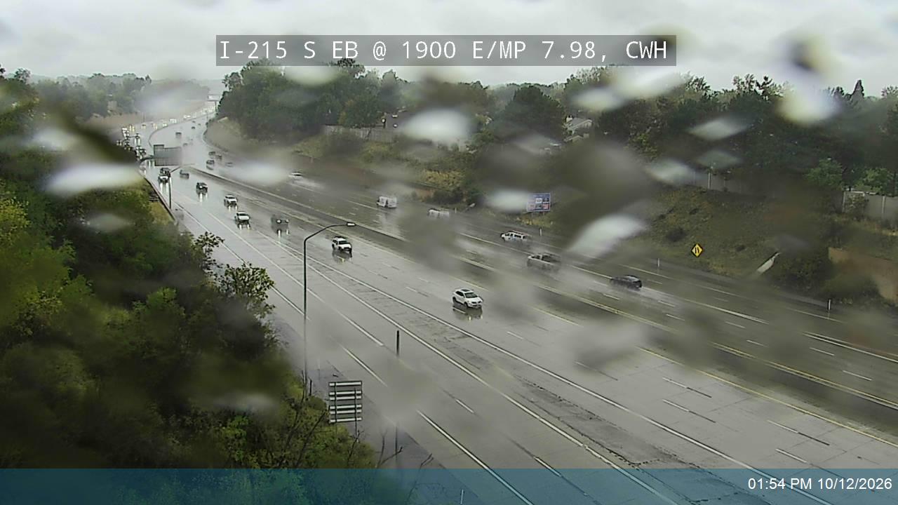 I-215 S EB @ 1900 E / MP 7.98, CWH