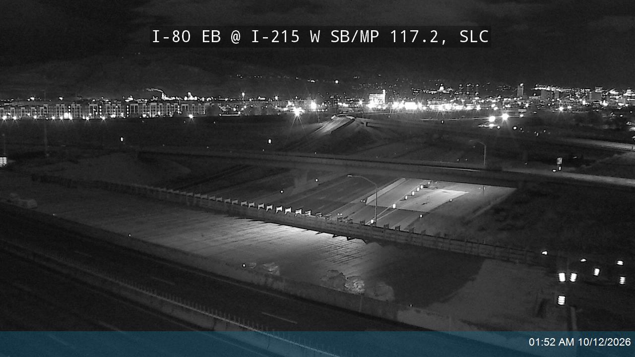 I-80 EB @ I-215 W SB / MP 117.2, SLC