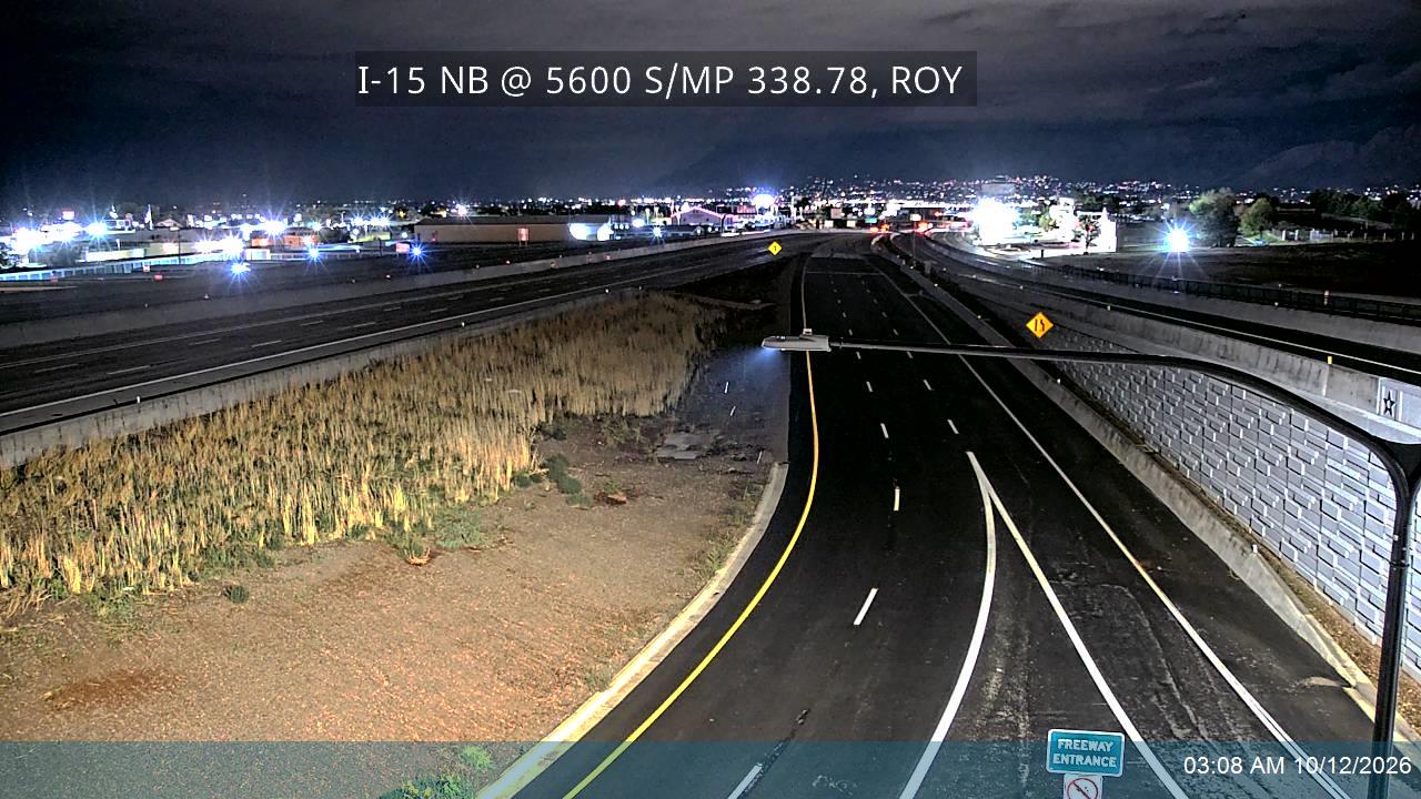 I-15 NB @ MP 338.28 / 5600 S, ROY