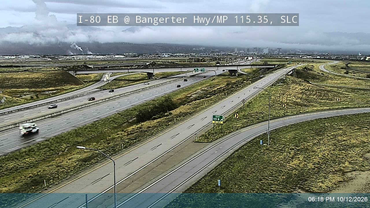 I-80 EB @ Bangerter Hwy / 4000 W / SR-154 / MP 115.35, SLC
