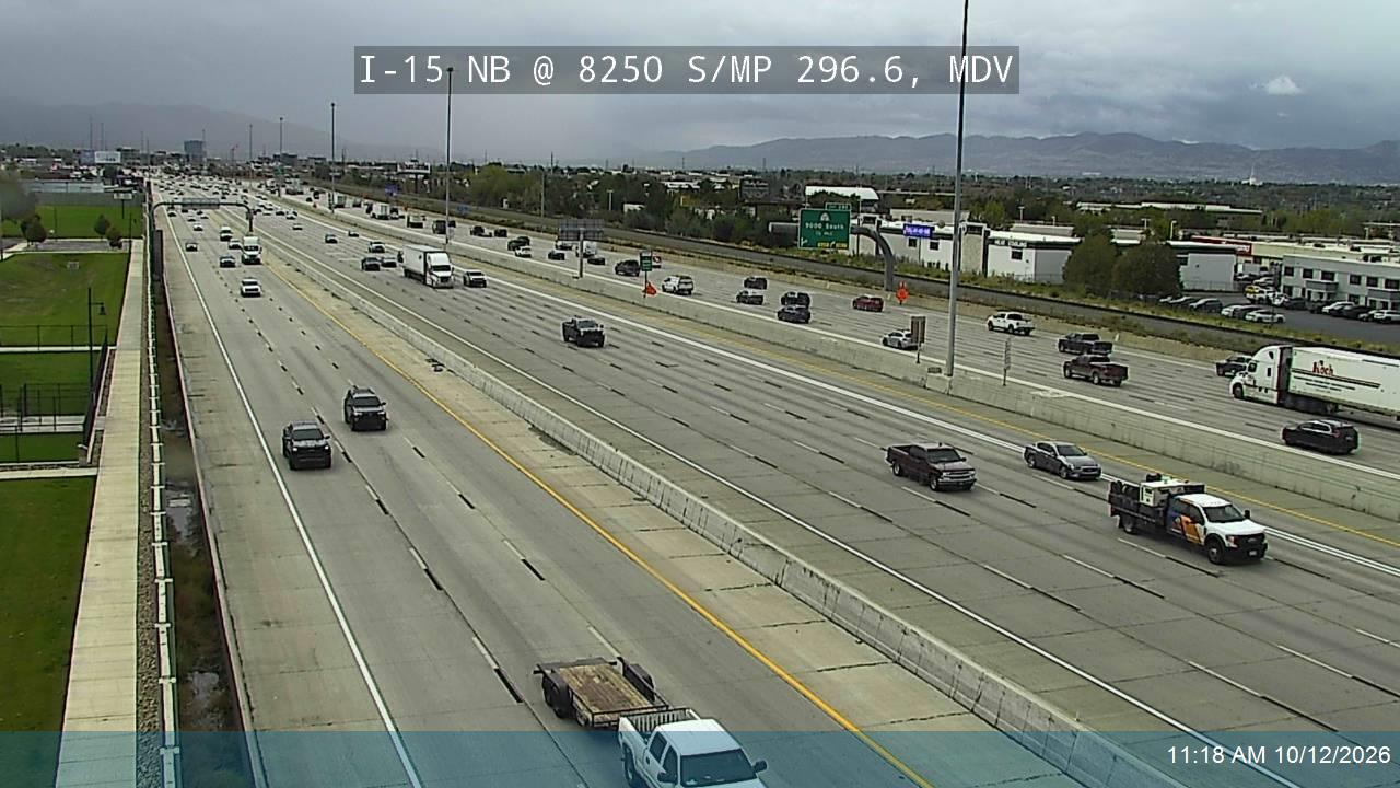I-15 NB @ 8250 S / MP 296.6, MDV