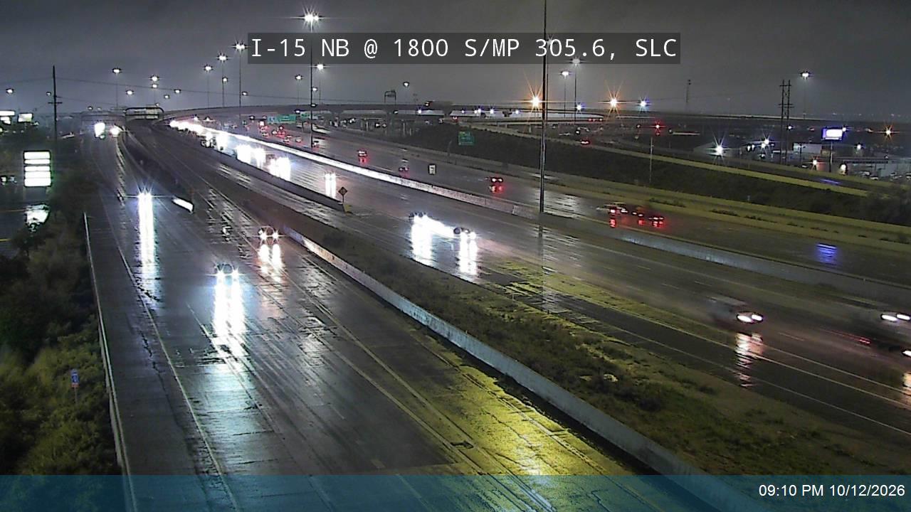 I-15 NB @ 1800 S / MP 305.6, SLC