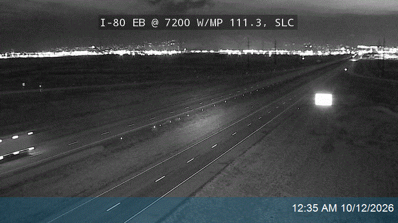I-80 EB @ 7200 W / MP 111.3, SLC