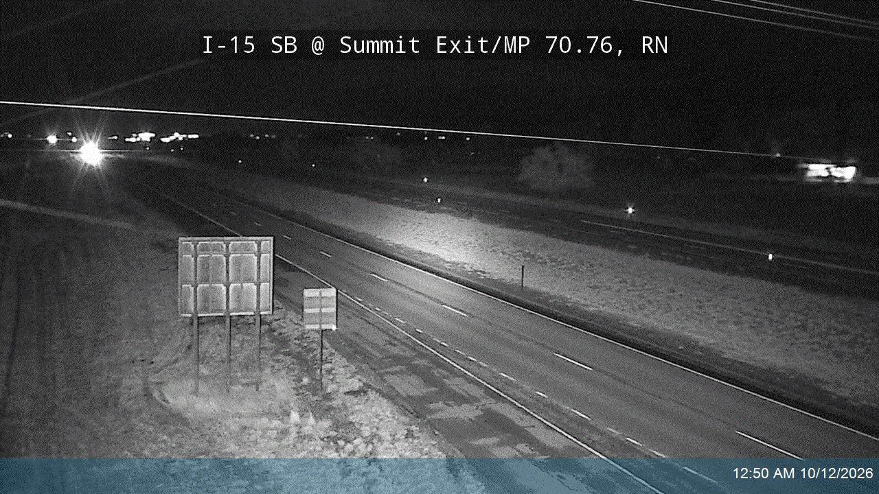 I-15 SB @ Summit Exit / MP 70.76, RN